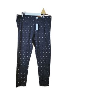 New York & Company black and white polka dot leggings XL